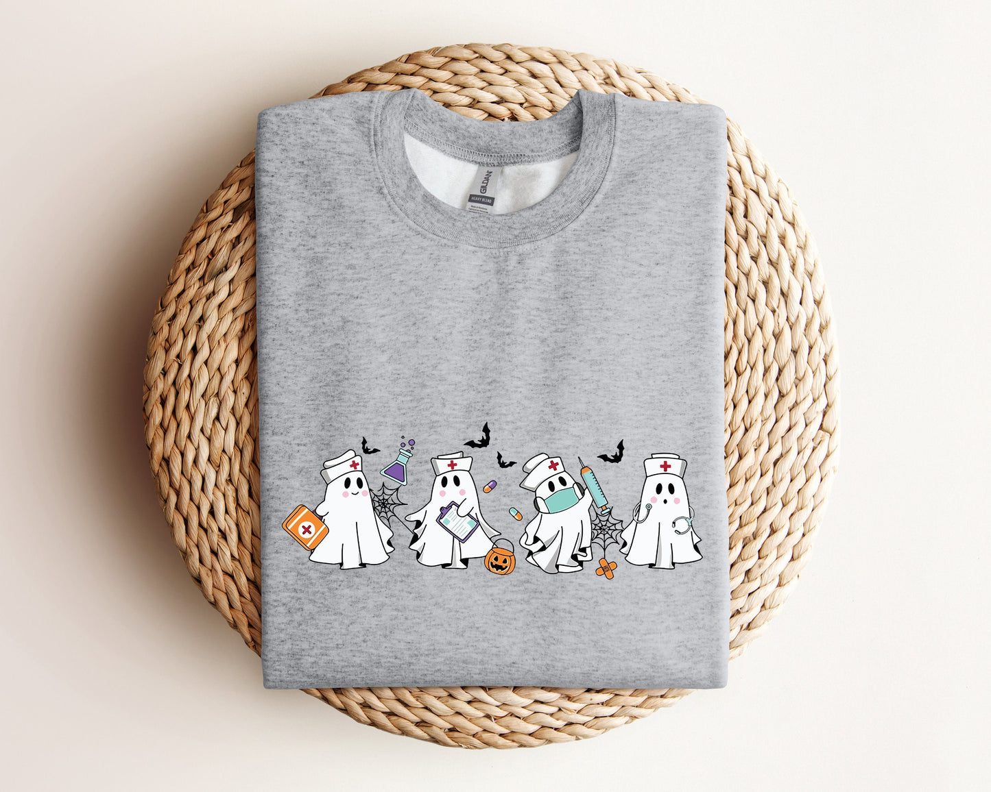 Nurse Halloween Sweatshirt, Nurse Sweater, Halloween Nursing Sweatshirt, Nursing Student Hoodie, Nurse Crewneck Sweater, Er Nurse Hoodie