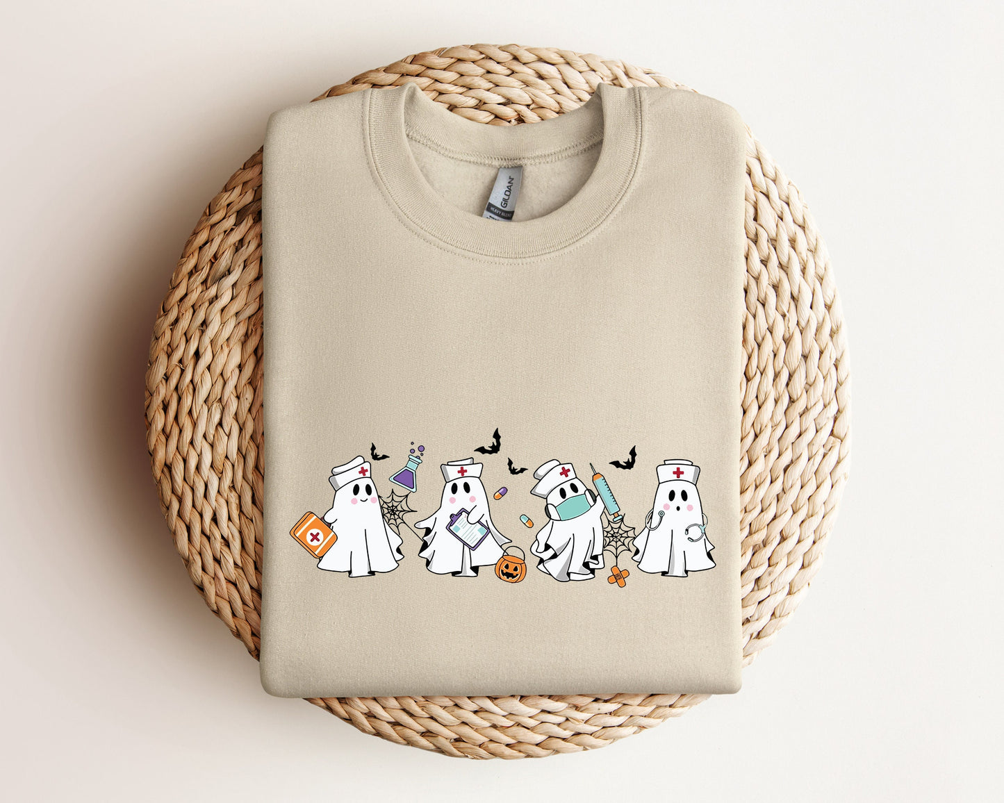 Nurse Halloween Sweatshirt, Nurse Sweater, Halloween Nursing Sweatshirt, Nursing Student Hoodie, Nurse Crewneck Sweater, Er Nurse Hoodie