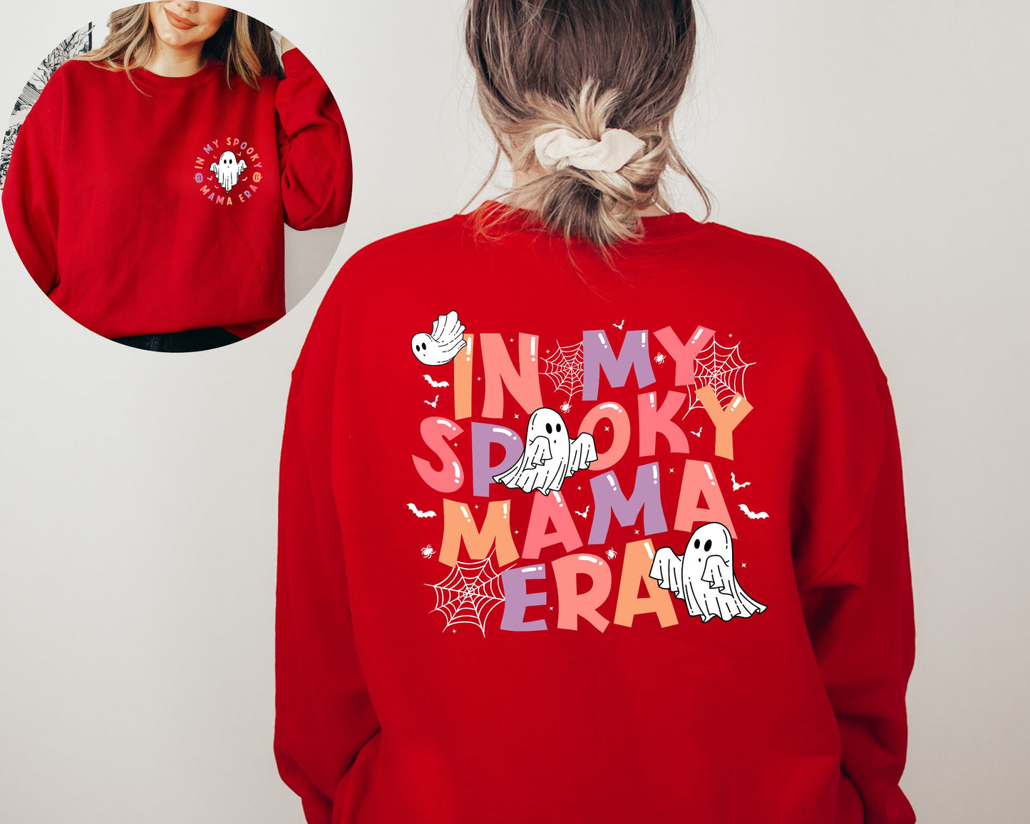 In My Spooky Mama Era Sweatshirt, In My Mom Era Sweater, Halloween Crewneck, Spooky Mom Hoodie, Spooky Season Sweater, Ghost Sweatshirt