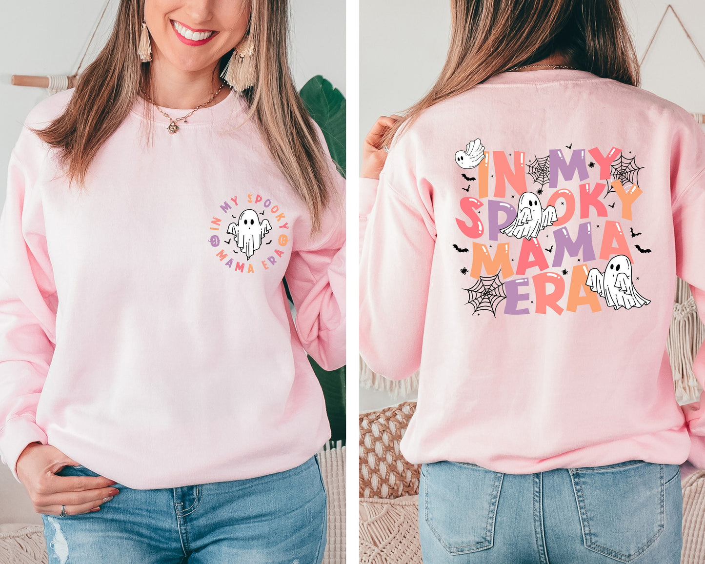 In My Spooky Mama Era Sweatshirt, In My Mom Era Sweater, Halloween Crewneck, Spooky Mom Hoodie, Spooky Season Sweater, Ghost Sweatshirt