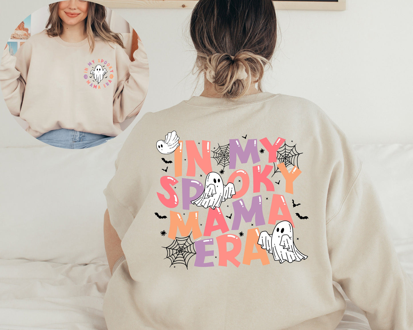 In My Spooky Mama Era Sweatshirt, In My Mom Era Sweater, Halloween Crewneck, Spooky Mom Hoodie, Spooky Season Sweater, Ghost Sweatshirt