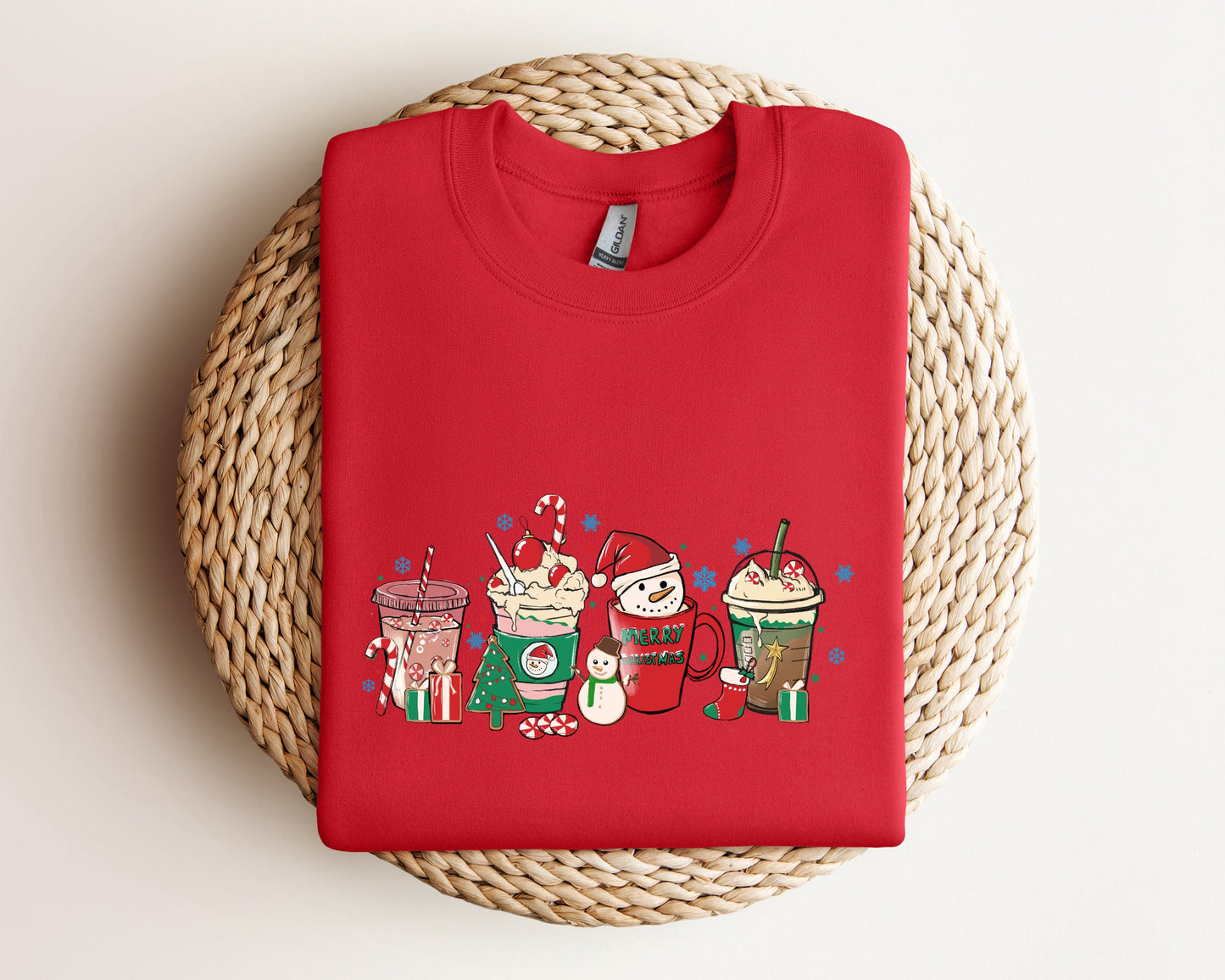 Christmas Coffee Sweatshirt, Christmas Sweatshirt, Coffee Lover Sweater, Christmas Gift, Coffee Lover Gift, Santa Sweater, Merry And Bright