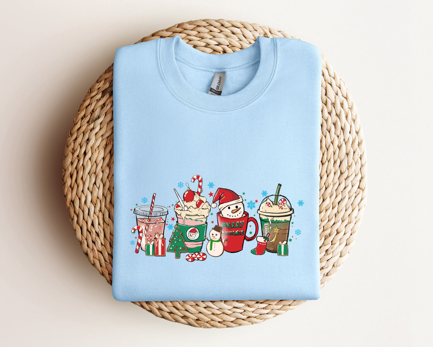 Christmas Coffee Sweatshirt, Christmas Sweatshirt, Coffee Lover Sweater, Christmas Gift, Coffee Lover Gift, Santa Sweater, Merry And Bright