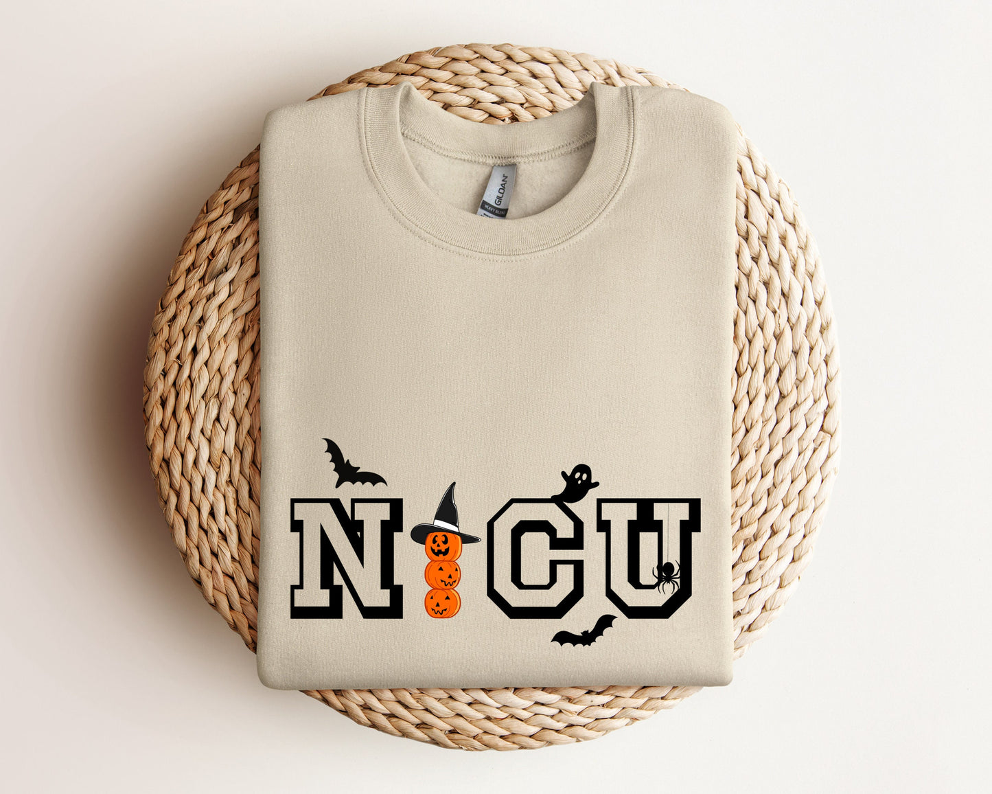 NICU Nurse Halloween Sweatshirt, Neonatal Intensive Care Unit Nurse Hoodie, Halloween Hospital Party Hoodie, Spooky Fall Nurse Crewneck