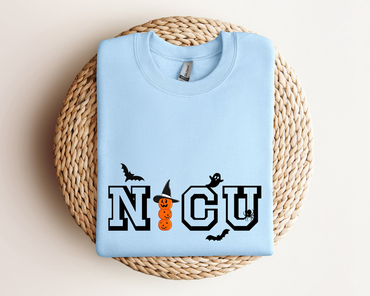 NICU Nurse Halloween Sweatshirt, Neonatal Intensive Care Unit Nurse Hoodie, Halloween Hospital Party Hoodie, Spooky Fall Nurse Crewneck