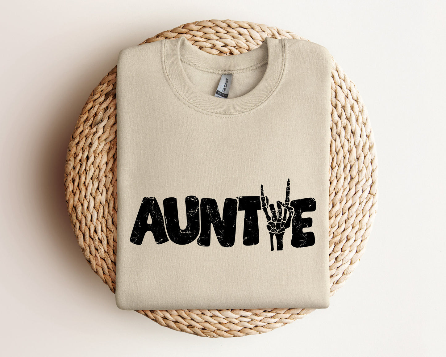 Auntie Sweatshirt, Auntie Skeleton Hand Hoodie, Cool Aunt Gift, Gift for New Aunt, Aunt Announcement Hoodie, Cool Auntie Sweatshirt