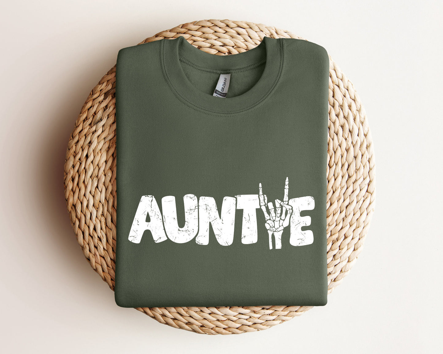 Auntie Sweatshirt, Auntie Skeleton Hand Hoodie, Cool Aunt Gift, Gift for New Aunt, Aunt Announcement Hoodie, Cool Auntie Sweatshirt