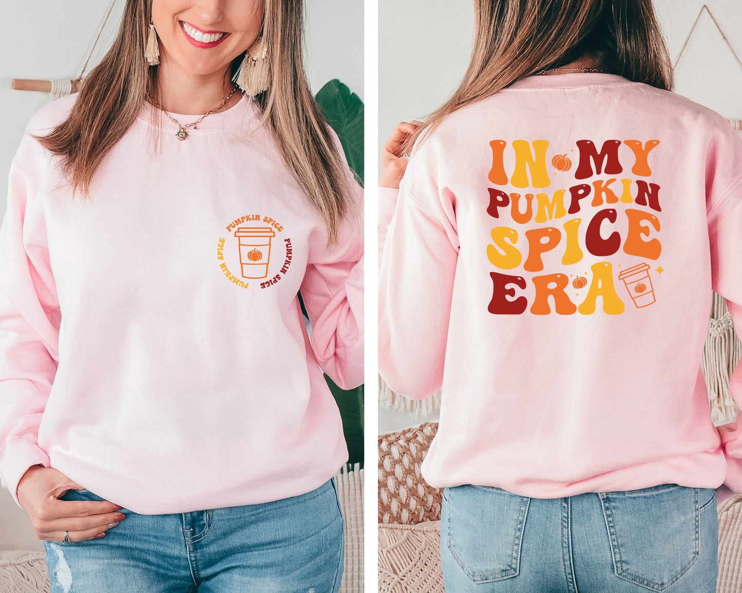 In My Pumpkin Spice Era Sweatshirt, Fall Sweater, Pumpkin Spice Hoodie, Pumpkin Season, Coffee Lover Gift, Fall Coffee Latte Sweatshirt