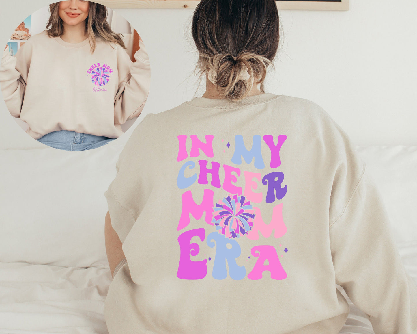 In my Cheer Mom Era Sweatshirt, Cheer Mom Era Sweatshirt, Cheer Mom Sweater, Cheer Mom Gift, Cheerleader Mom Hoodie, Cheer Mama Sweatshirt