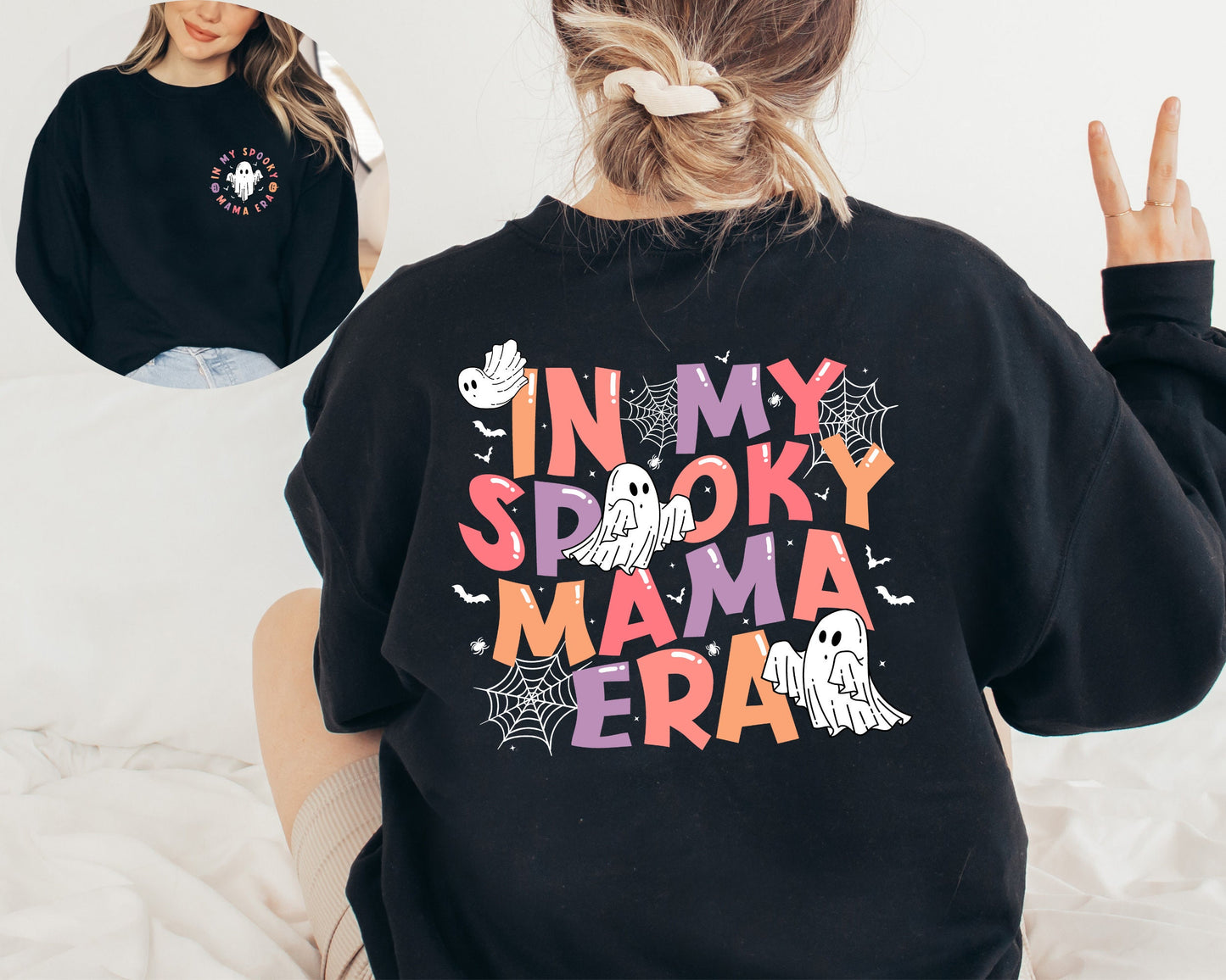In My Spooky Mama Era Sweatshirt, In My Mom Era Sweater, Halloween Crewneck, Spooky Mom Hoodie, Spooky Season Sweater, Ghost Sweatshirt
