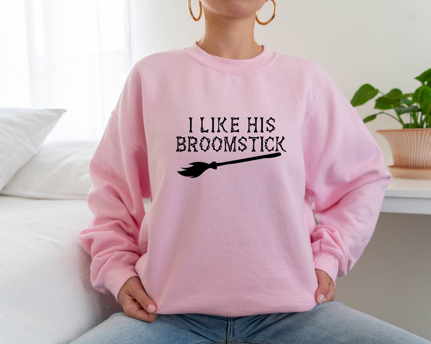 Couples Halloween Sweatshirt, Trick or Treating Parents Matching Hoodie, Halloween Party Sweater, Halloween Sweatshirt Broomsticks Pumpkins
