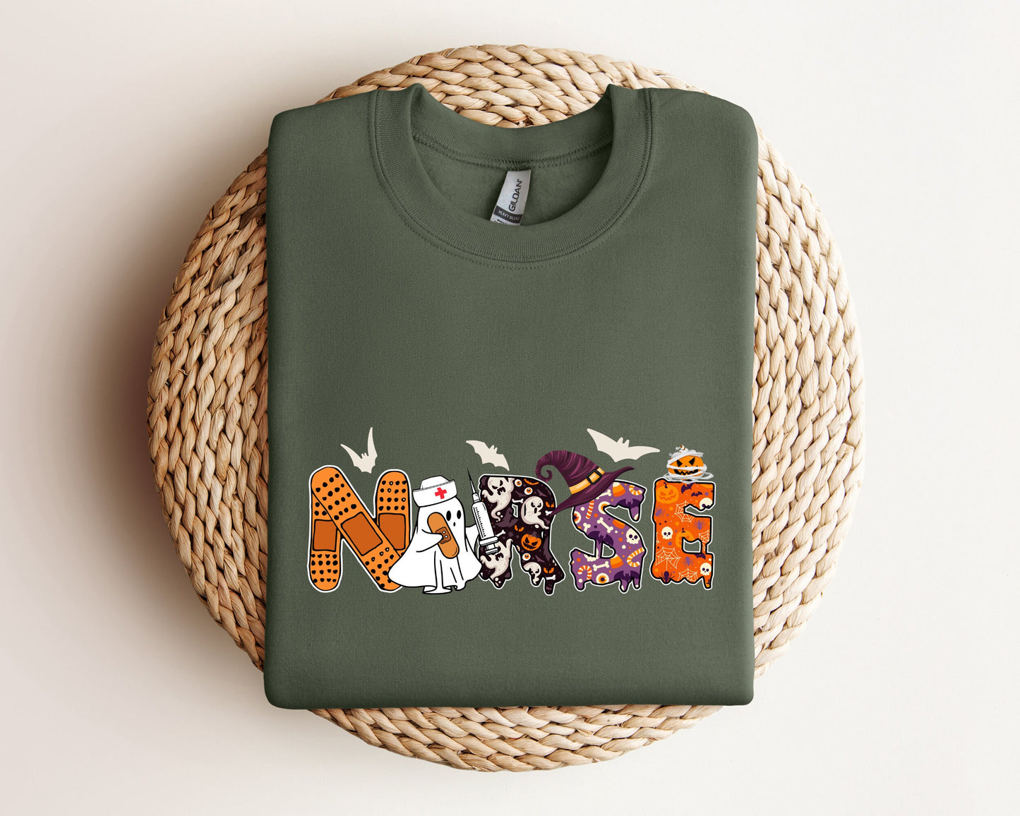 Halloween Nurse Sweatshirt, Halloween Nursing Sweater, Nurse Fall Hoodie, Nurse Halloween, Halloween Nurse Hoodie, Halloween Crewneck