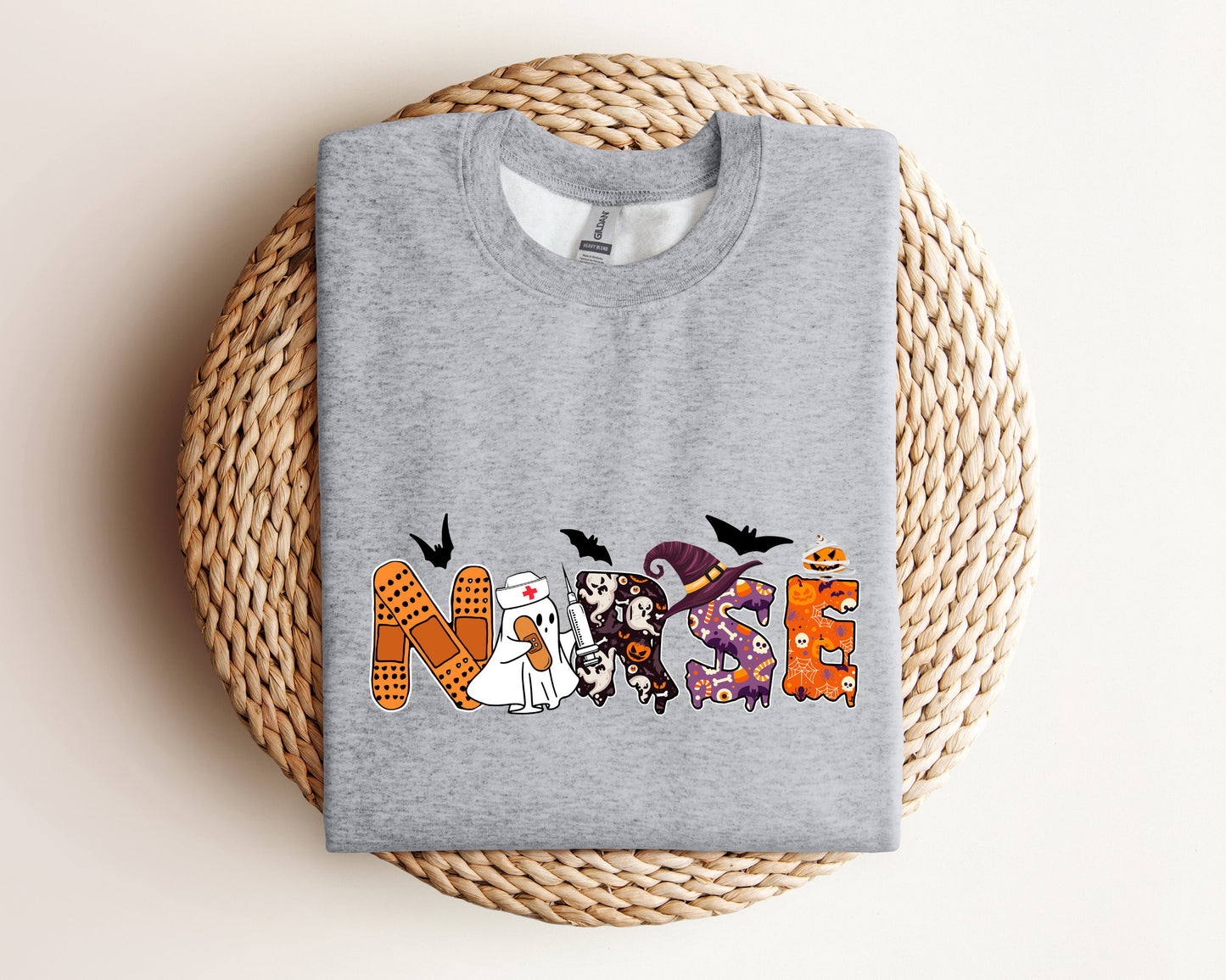 Halloween Nurse Sweatshirt, Halloween Nursing Sweater, Nurse Fall Hoodie, Nurse Halloween, Halloween Nurse Hoodie, Halloween Crewneck