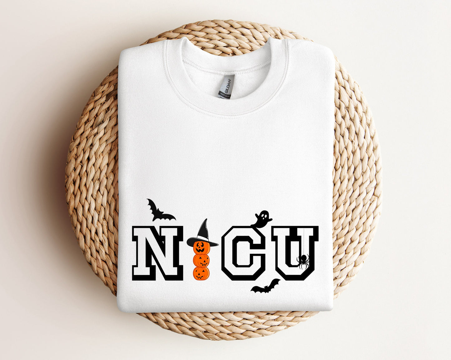 NICU Nurse Halloween Sweatshirt, Neonatal Intensive Care Unit Nurse Hoodie, Halloween Hospital Party Hoodie, Spooky Fall Nurse Crewneck