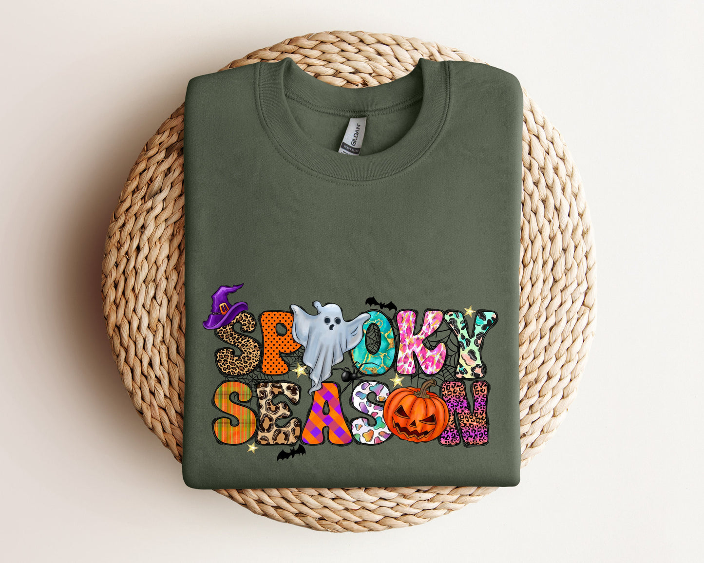 Spooky Season Ghost Sweatshirt, Ghost Sweatshirt, Halloween Favorite Hoodie, Cute Ghost Sweatshirt, Halloween Gift, Spooky Season Sweater