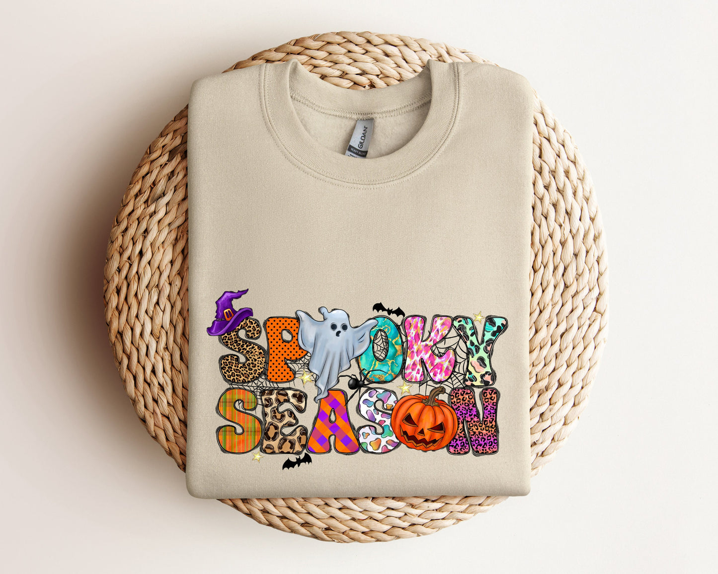 Spooky Season Ghost Sweatshirt, Ghost Sweatshirt, Halloween Favorite Hoodie, Cute Ghost Sweatshirt, Halloween Gift, Spooky Season Sweater