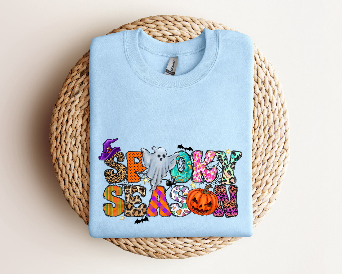 Spooky Season Ghost Sweatshirt, Ghost Sweatshirt, Halloween Favorite Hoodie, Cute Ghost Sweatshirt, Halloween Gift, Spooky Season Sweater