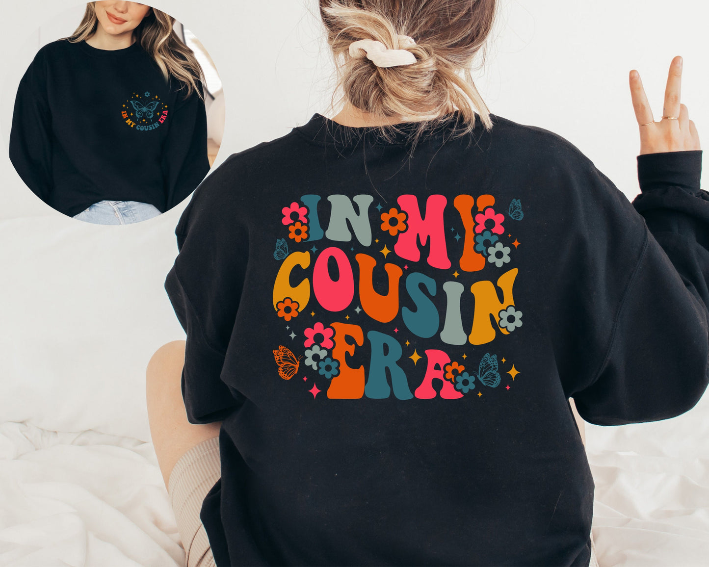 In My Cousin Era Sweatshirt, Cousin Era Hoodie, Gift for Cousin Sweater, Cousin Crew Sweater, Cousin Hoodie, In My Cousin Era Crewneck