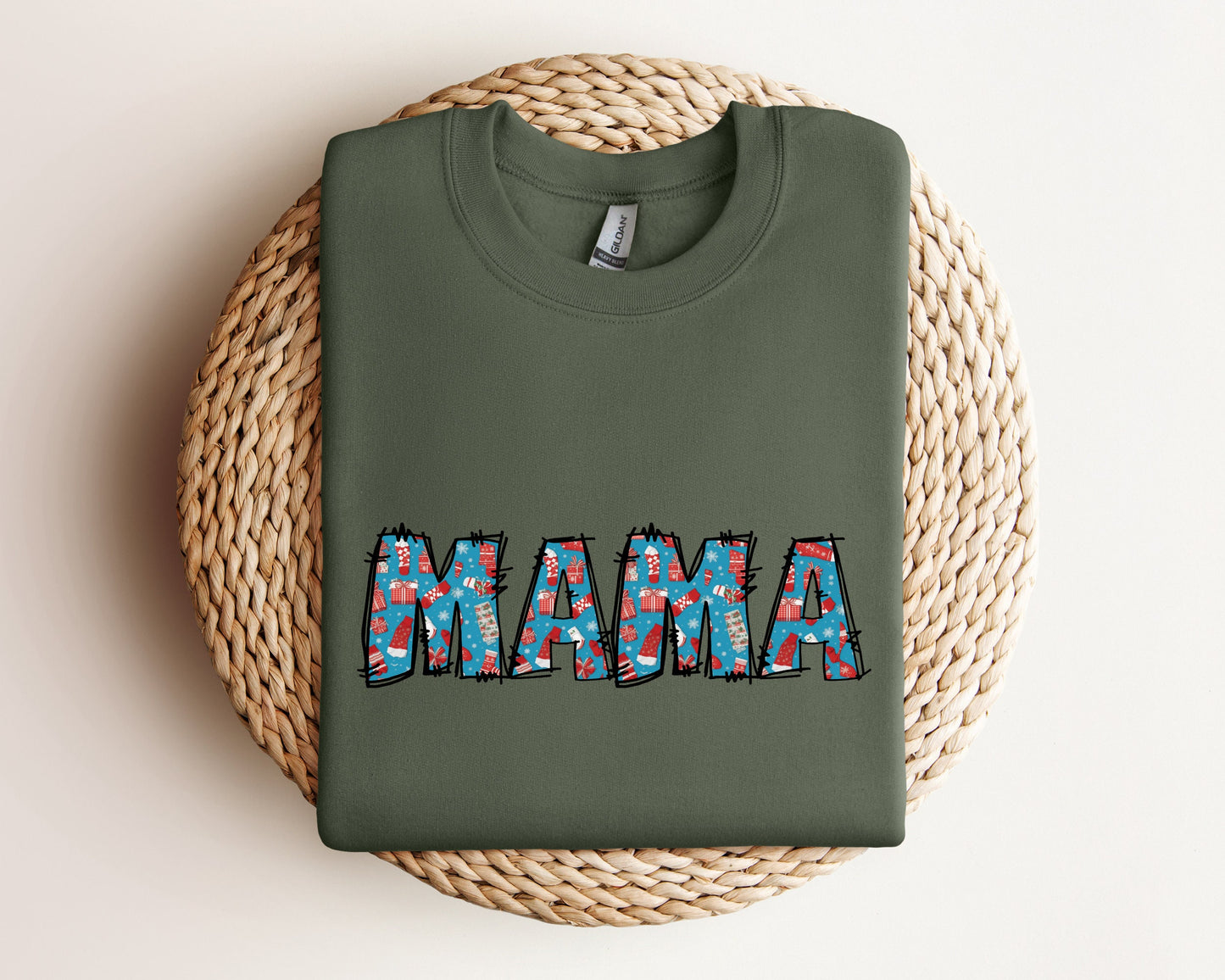 Mama Christmas Sweatshirt, Christmas Mama Gift, Holiday Sweatshirt, Christmas Mama Sweatshirt, Mama Christmas Hoodie, Xmas Christmas Sweater