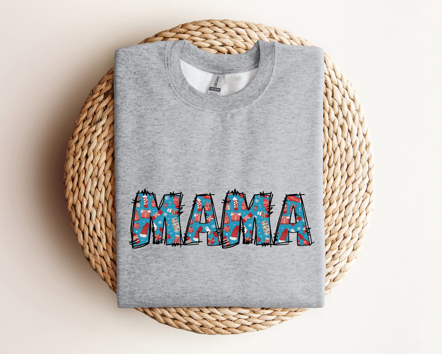 Mama Christmas Sweatshirt, Christmas Mama Gift, Holiday Sweatshirt, Christmas Mama Sweatshirt, Mama Christmas Hoodie, Xmas Christmas Sweater