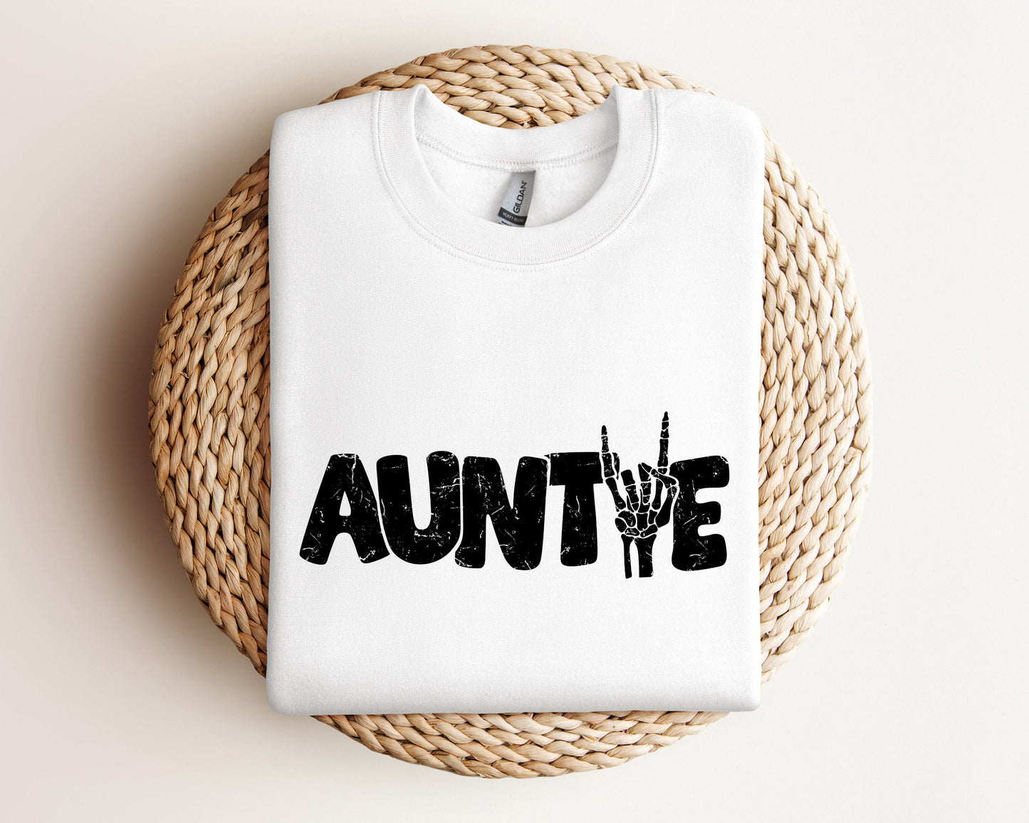 Auntie Sweatshirt, Auntie Skeleton Hand Hoodie, Cool Aunt Gift, Gift for New Aunt, Aunt Announcement Hoodie, Cool Auntie Sweatshirt