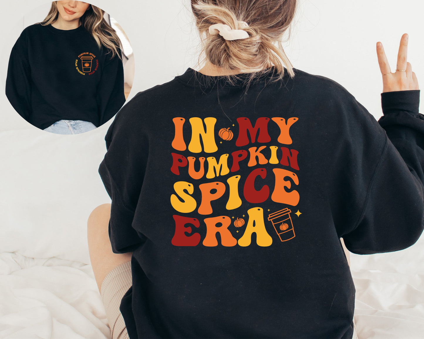 In My Pumpkin Spice Era Sweatshirt, Fall Sweater, Pumpkin Spice Hoodie, Pumpkin Season, Coffee Lover Gift, Fall Coffee Latte Sweatshirt