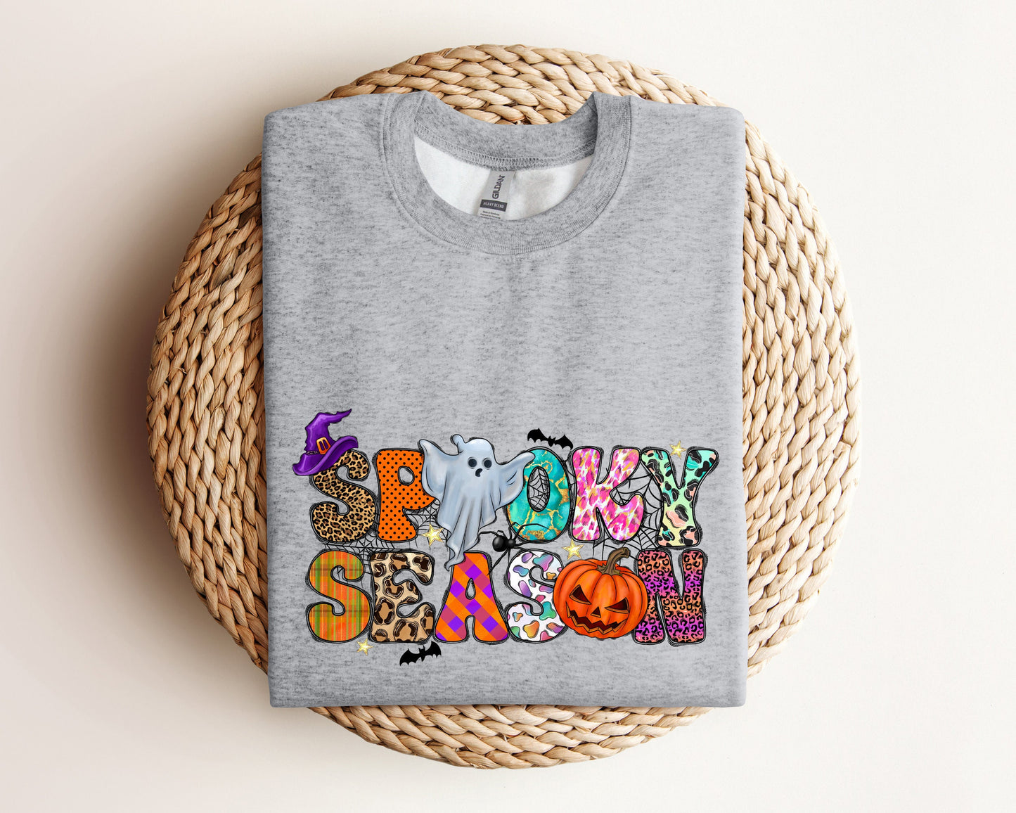 Spooky Season Ghost Sweatshirt, Ghost Sweatshirt, Halloween Favorite Hoodie, Cute Ghost Sweatshirt, Halloween Gift, Spooky Season Sweater