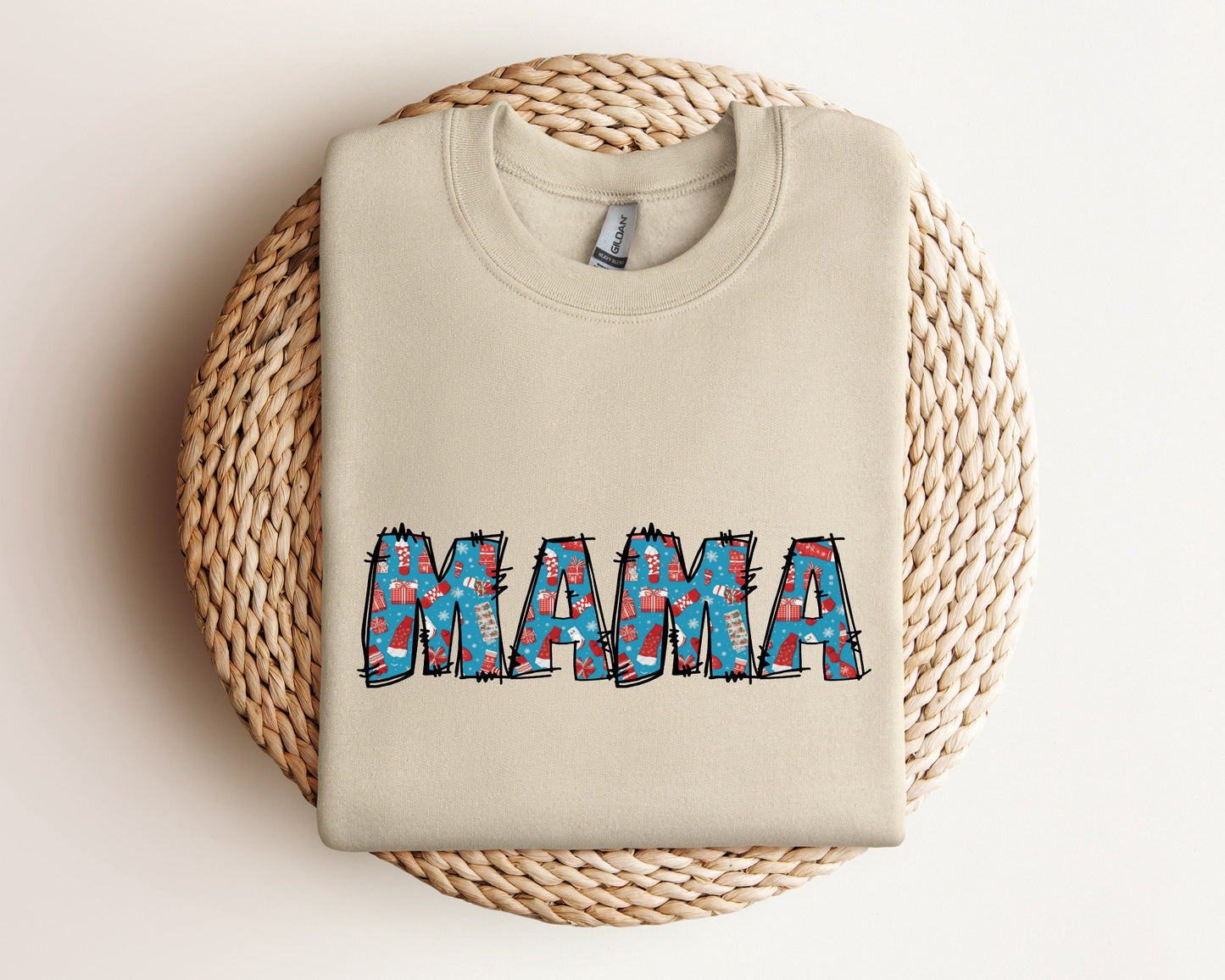 Mama Christmas Sweatshirt, Christmas Mama Gift, Holiday Sweatshirt, Christmas Mama Sweatshirt, Mama Christmas Hoodie, Xmas Christmas Sweater