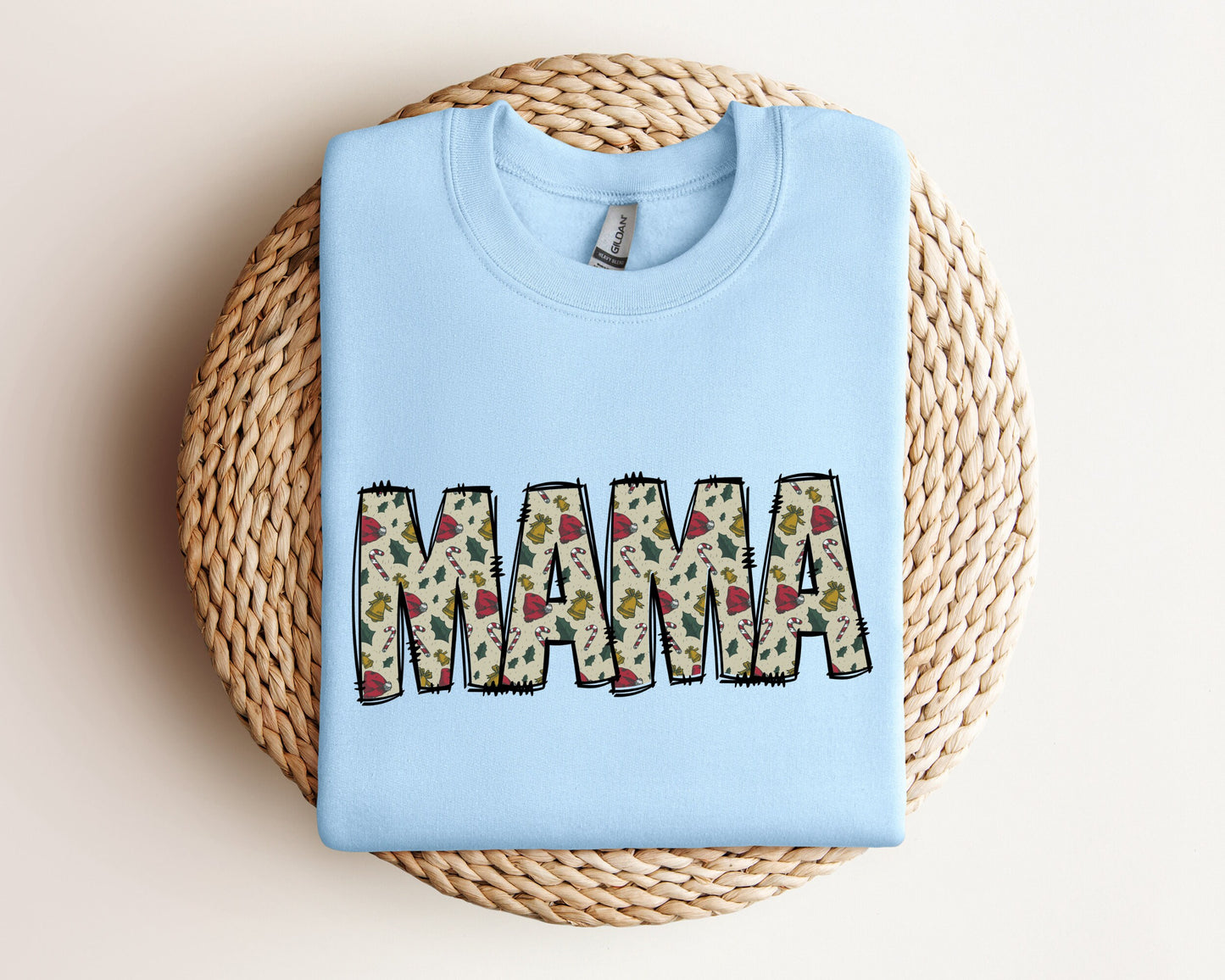 Mama Christmas Sweatshirt, Mama Sweatshirt, Christmas Sweater, Cool Mama Halloween Sweatshirt, Mama Christmas Gift, Xmas Gift Crewneck