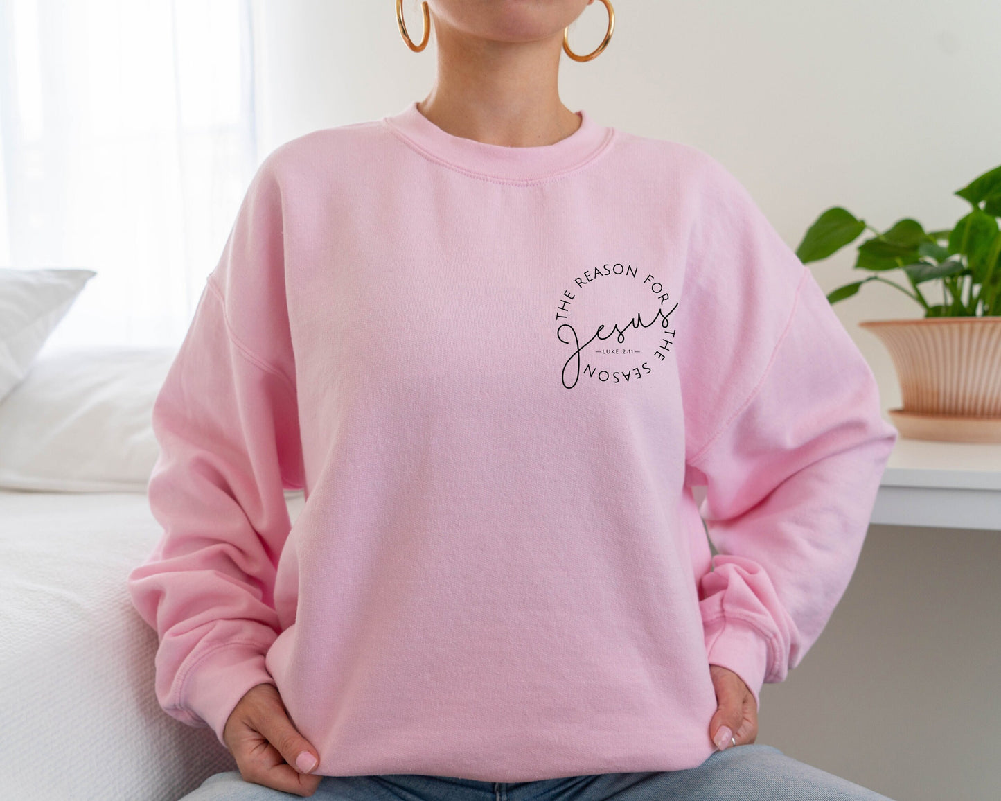 Christmas Jesus Sweatshirt, Jesus Is The Reason For The Season Sweater, Christmas Christian Gift, Religious Christian Christmas Faith Hoodie