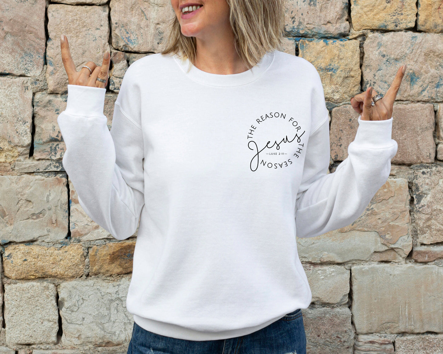 Christmas Jesus Sweatshirt, Jesus Is The Reason For The Season Sweater, Christmas Christian Gift, Religious Christian Christmas Faith Hoodie