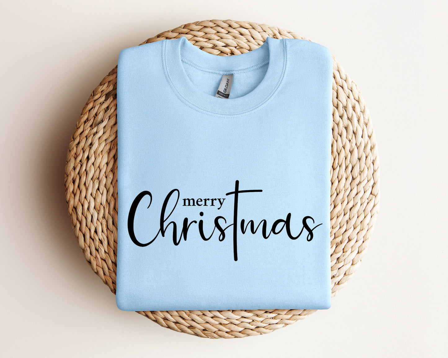 Merry Christmas Sweatshirt, Christmas Cross Hoodie, Winter Sweater, Christmas 2023 Sweater, Family Christmas T-Shirt, Christmas Gift Hoodie