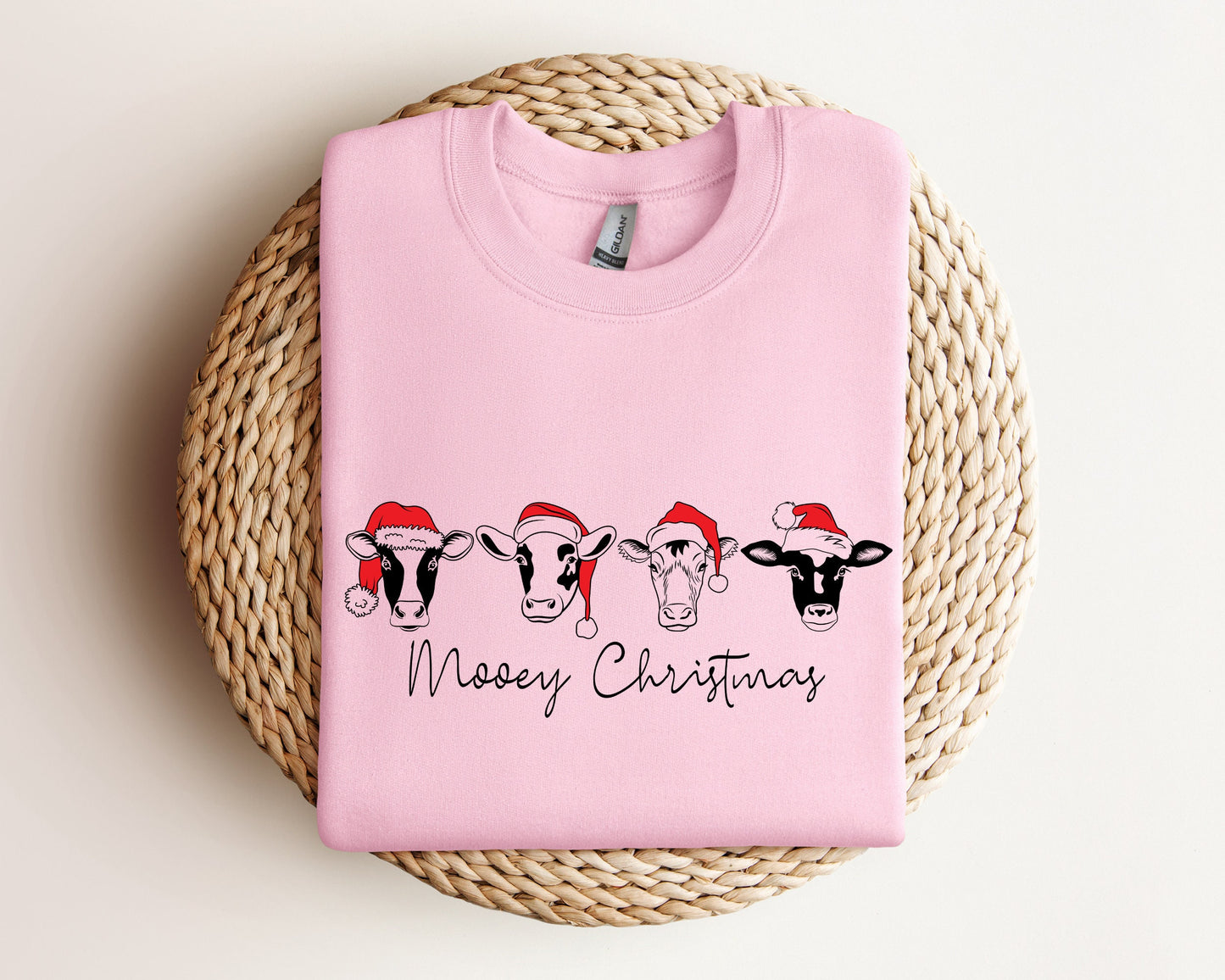 Сute Christmas Cows Sweatshirt, Mooey Christmas Sweater, Funny Christmas Cow Hoodie, Christmas Heifer Sweater, Highland Cow Sweatshirt