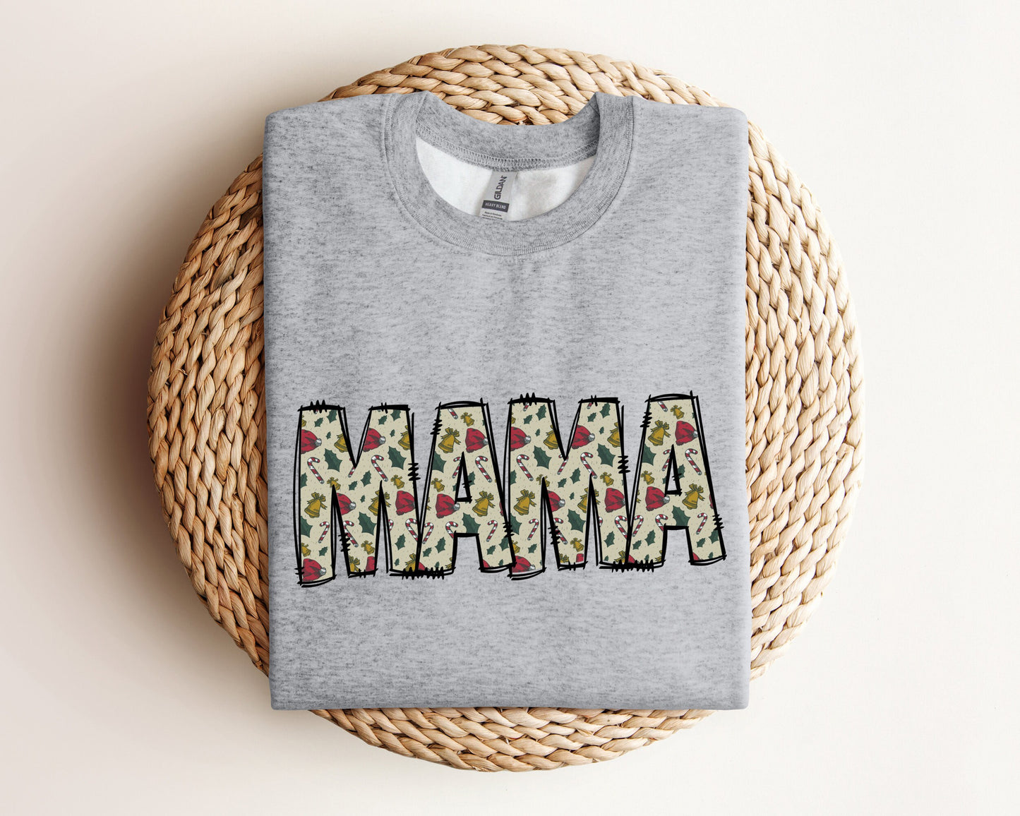 Mama Christmas Sweatshirt, Mama Sweatshirt, Christmas Sweater, Cool Mama Halloween Sweatshirt, Mama Christmas Gift, Xmas Gift Crewneck