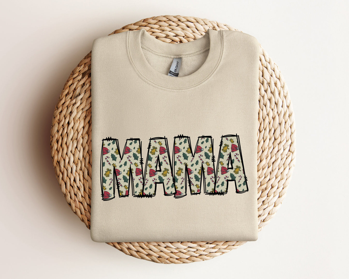 Mama Christmas Sweatshirt, Mama Sweatshirt, Christmas Sweater, Cool Mama Halloween Sweatshirt, Mama Christmas Gift, Xmas Gift Crewneck