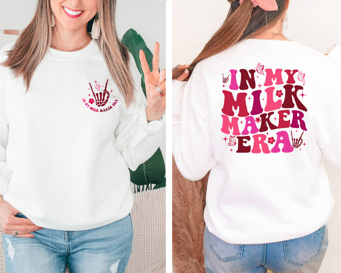 In My Milk Maker Era Sweatshirt, Breastfeeding Hoodie, New Mom Gift, Breastfed Milestone, Breast Feeding Mom Gift, Extended Breastfeeding