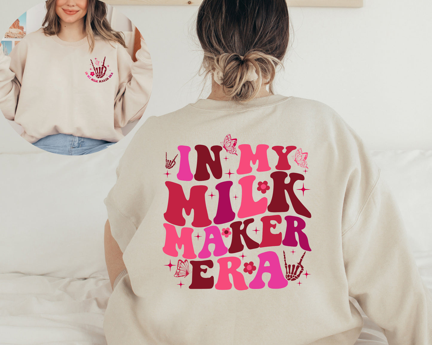 In My Milk Maker Era Sweatshirt, Breastfeeding Hoodie, New Mom Gift, Breastfed Milestone, Breast Feeding Mom Gift, Extended Breastfeeding