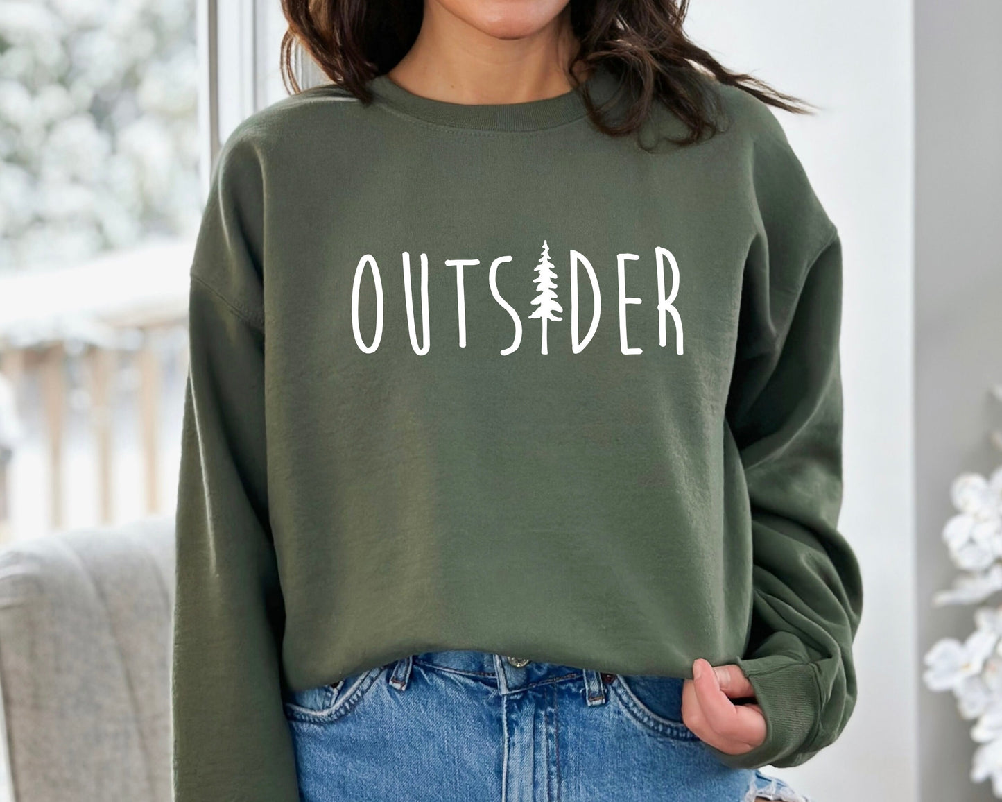 Outsider Sweatshirt, Outsider Life, Mountain Sweatshirt, Nature Hoodie, Outdoor Enthusiast Sweatshirt, Hiking Shirt, Trendy Outsider Hoodie