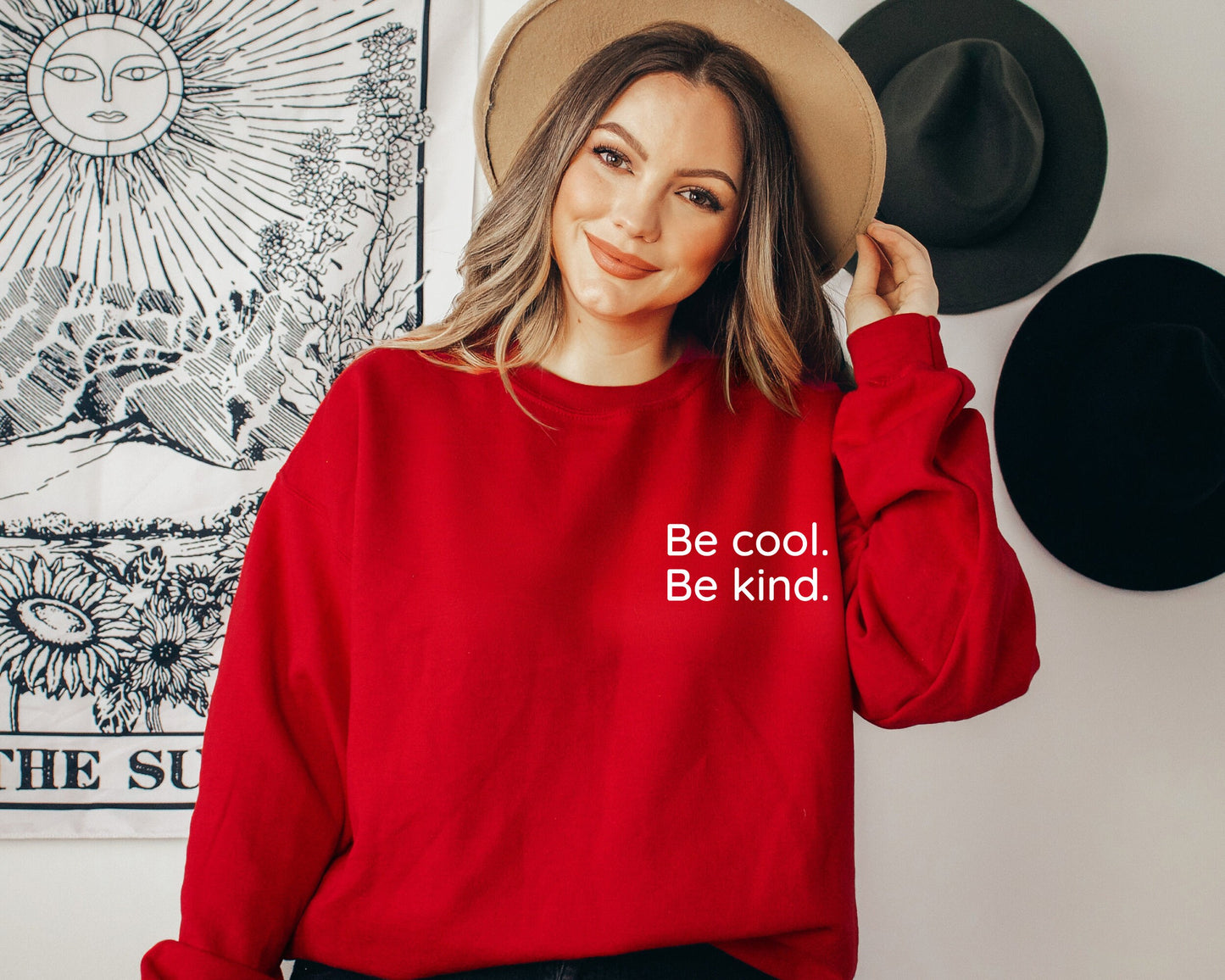 Be Cool Be Kind, Be Kind Sweatshirt, Be Kind Hoodie, Be Kind Sweater, Graphic Hoodie, Kindness, Kindness Sweater, Kindness Crewneck