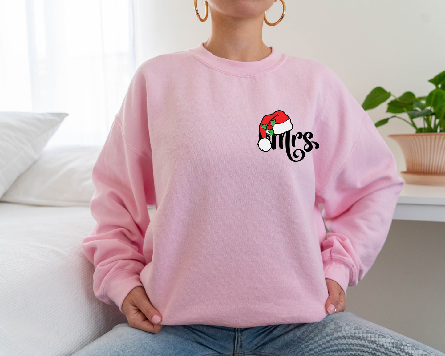 Mr And Mrs Couple Sweatshirt, Couples Christmas Tee, Matching Husband Wife Christmas Party, Christmas Wedding, Holiday Family Mom Dad Shirt