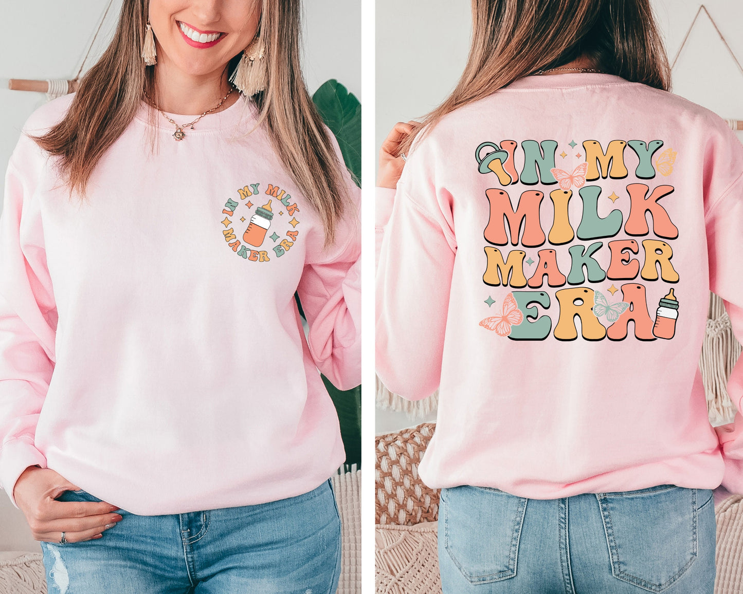 In My Milk Maker Era Sweatshirt, Breastfeeding Hoodie, New Mom Gift, Breastfed Milestone, Breast Feeding Mom Gift, Extended Breastfeeding