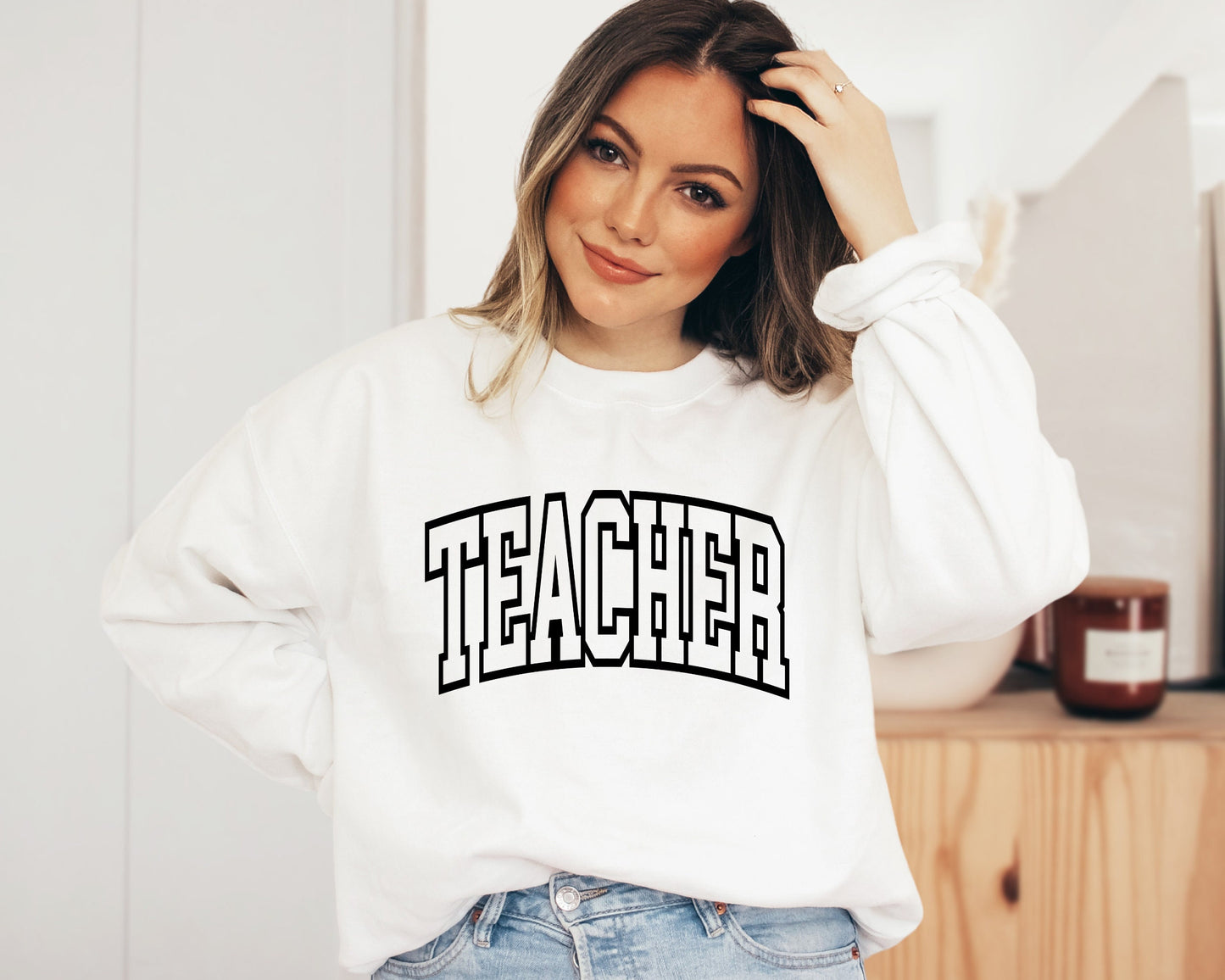 Teacher Sweatshirt, Teacher Appreciation Gift Hoodie, Back To School, New Teacher Gift, Elementary School Teacher, Team Teacher Crewneck