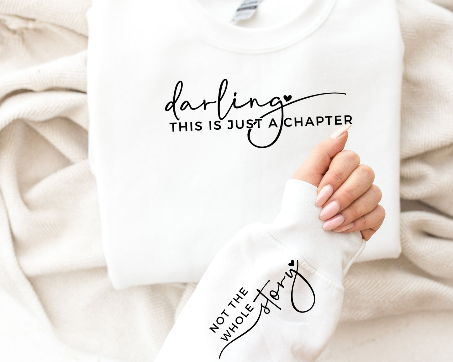 This Is Just A Chapter Not The Whole Story Sweatshirt, Gifts for Girlfriend Hoodie, Mom Gift, Motivational Sweater, Inspirational Hoodie