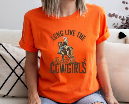 Long Live Cowgirls Shirt, Western Shirt, Desert Tshirt, Cactus Tee, Cowgirl Shirt, Wild West Sweatshirt, Country Girl Tee,Texas Cactus Shirt