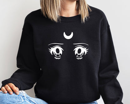 Sailor Moon Sweatshirt, Sailor Moon Hoodie, Sailor Moon Fan Gift Mamoru Sweatshirt, Manga Anime Sweatshirt, Luna  Shirt, Sailor Moon Hoodie