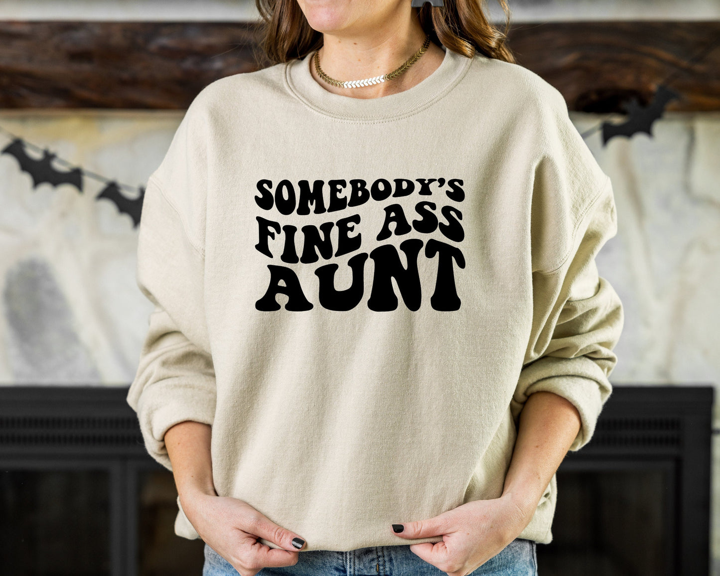 Somebody's Fine Ass Baby Aunt Sweatshirt, Baby Auntie Sweatshirt, Funny Auntie Hoodie, Gift for Aunt Hoodie, Baby Shower Gift Aunt Sweater