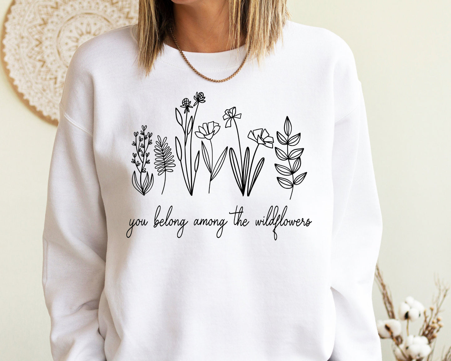 Flower Sweatshirt, Gift for Valentine's Day Flower Sweatshirt, Mothers Day Gift, Gift for Mom, Gift for Grandmother,Girlfriend Flower Hoodie