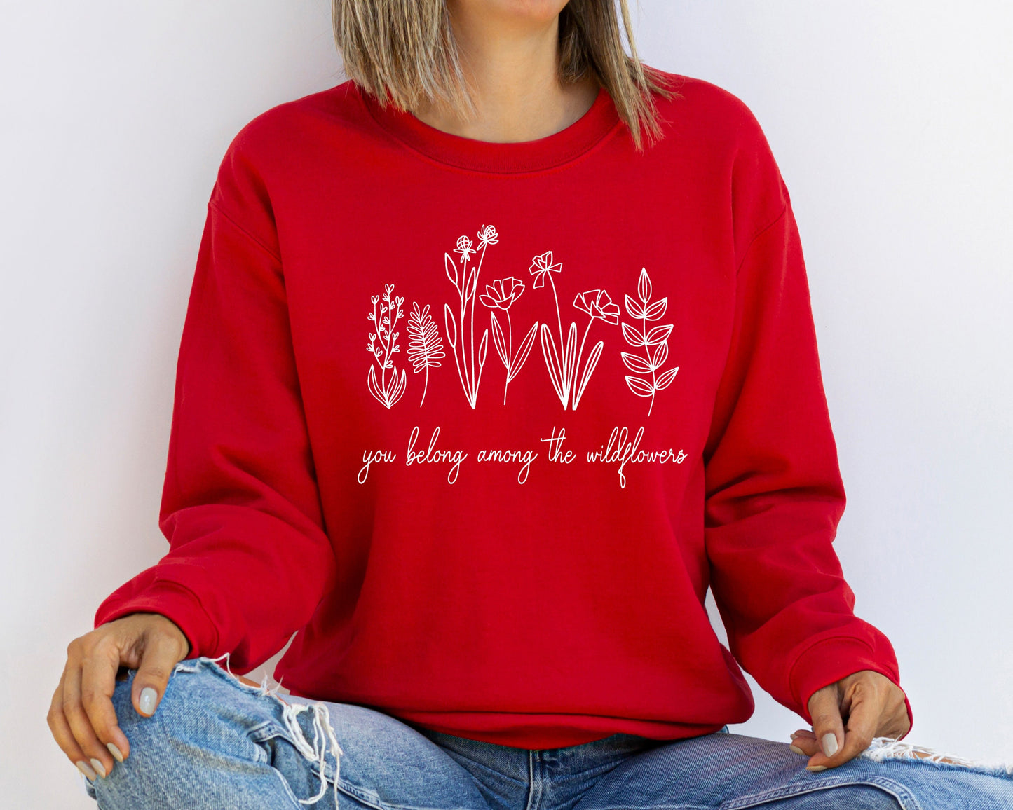 Flower Sweatshirt, Gift for Valentine's Day Flower Sweatshirt, Mothers Day Gift, Gift for Mom, Gift for Grandmother,Girlfriend Flower Hoodie
