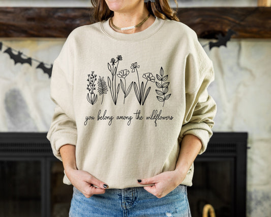Flower Sweatshirt, Gift for Valentine's Day Flower Sweatshirt, Mothers Day Gift, Gift for Mom, Gift for Grandmother,Girlfriend Flower Hoodie