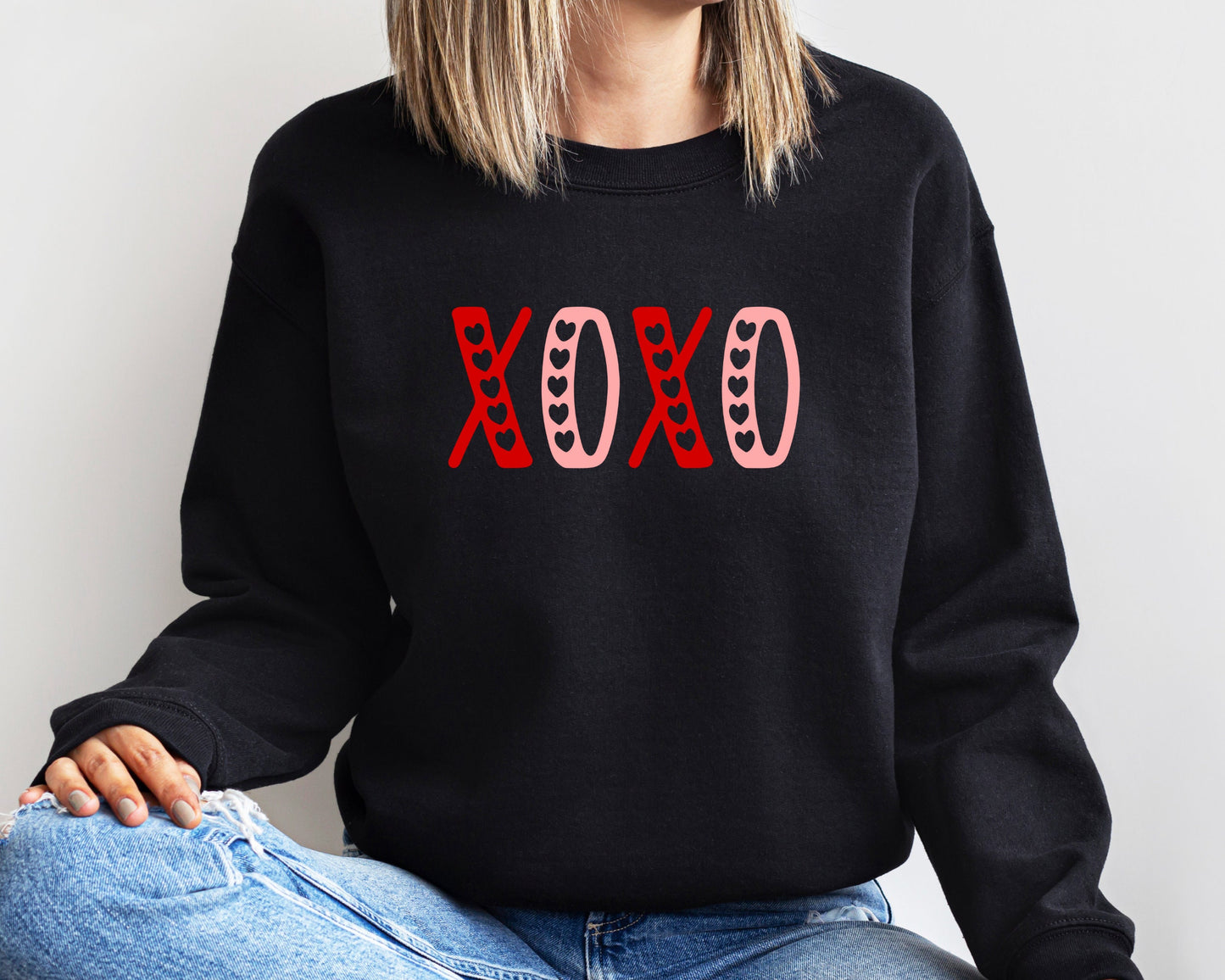 XOXO, Valentine's Day Sweatshirt, Love Sweatshirt, Women's Sweatshirt, Fun Valentine Sweatshirt, Men's Sweatshirt, Galentine's Day Hoodie